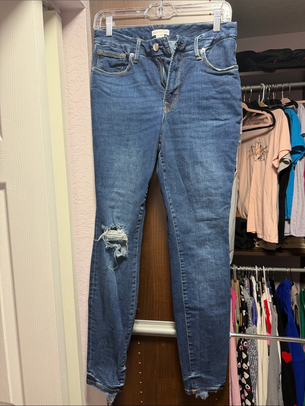 Good American Distressed Jeans
